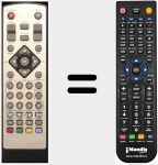 Replacement remote control for T102FTA
