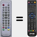 Replacement remote control for RCX118