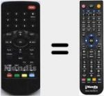 Replacement remote control for LV6TVHD7