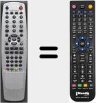 Replacement remote control for RC3700