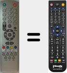 Replacement remote control for BSV29255DVBT