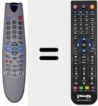Replacement remote control for 6X8187F