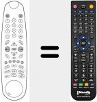 Replacement remote control for REMCON766