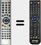 Replacement remote control for Changhong003