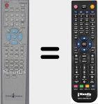 Replacement remote control for DTA 2196