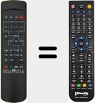 Replacement remote control for E5