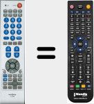 Replacement remote control for KK-Y296