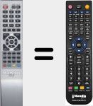 Replacement remote control for LCD-TC RC-E22