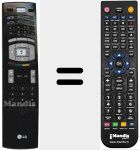 Replacement remote control for 6710T00019A