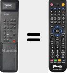Replacement remote control for IR8 (ID00IR8)