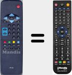 Replacement remote control for Quelle003