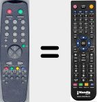 Replacement remote control for 00020058