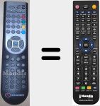 Replacement remote control for EXIA1601PVR