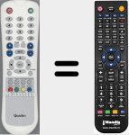 Replacement remote control for TFT-30XT1