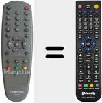 Replacement remote control for 23306323