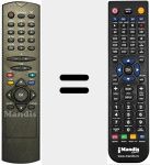 Replacement remote control for RC2546BLK (30049972)