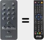 Replacement remote control for COB002