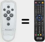 Replacement remote control for REMCON1601