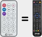 Replacement remote control for REMCON1602