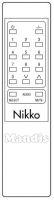 Original remote control NIKKO SAT 16 TASTI