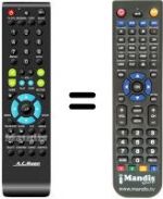 Replacement remote control Mede8er IB-MP 3011 HW-B