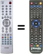 Replacement remote control KTV RR 3600 B