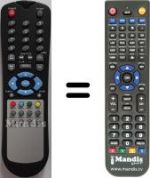 Replacement remote control Zaapa ZCMHHDM