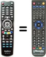 Replacement remote control DigiWare DSR 3000 HD