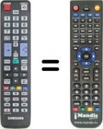 Replacement remote control Samsung WHV12636