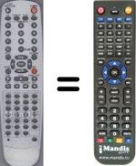Replacement remote control Goodmans SEC15386