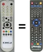 Replacement remote control Hyundai SEC3572W