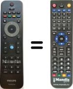 Replacement remote control Philips WHV12509