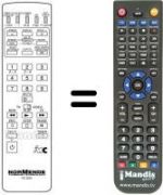 Replacement remote control NordMende SEC2619