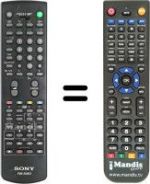 Replacement remote control Sony SEC0849