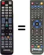 Replacement remote control Samsung SEC15984