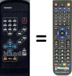 Replacement remote control WHV3562