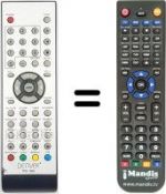 Replacement remote control Denver WHV14321