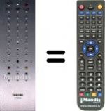 Replacement remote control Toshiba SEC3347