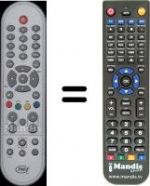 Replacement remote control WHV15777W