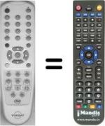 Replacement remote control WHV3267W