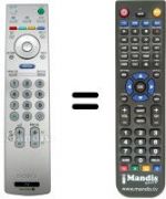 Replacement remote control Sony SEC3970