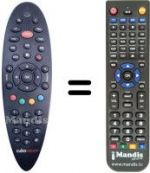 Replacement remote control Telecom ALICE CUBOVISION