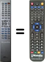 Replacement remote control DK DIGITAL DVD-R 366