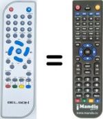 Replacement remote control MG ITEX DVBT 110 V