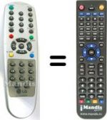 Replacement remote control LG HVS54284