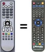 Replacement remote control HVS54837