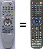 Replacement remote control HVS53350