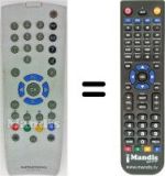 Replacement remote control Grundig HVS53318