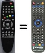 Replacement remote control HVS53412