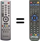Replacement remote control HVS54865
